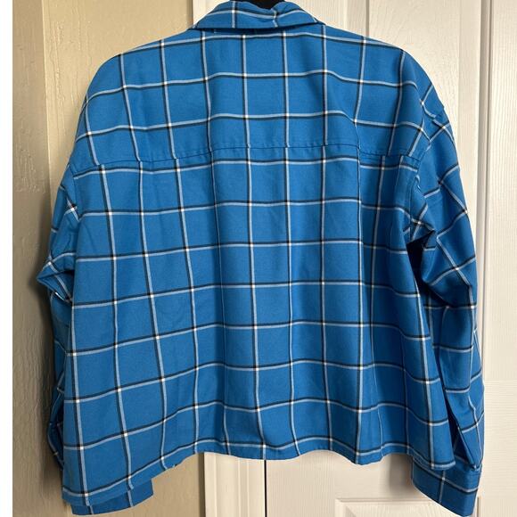 DIXXON Brentwood Women Blue Flannel Shirt XL - Picture 3 of 7